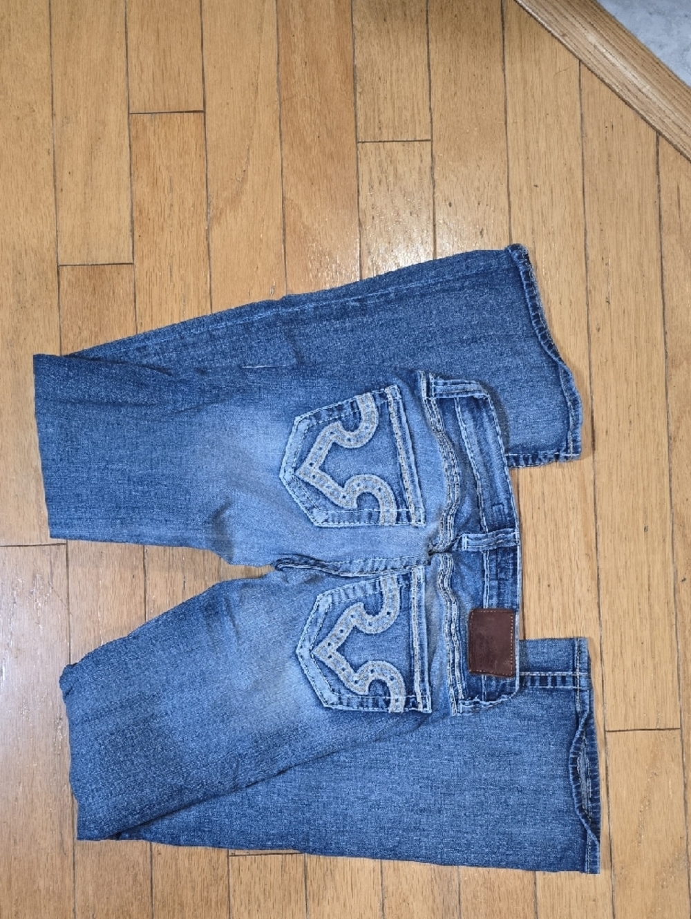 Women’s Boot Cut Jeans - Light Blue Wash - Picture 6 of 6